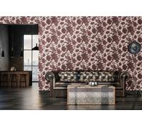 Non-Woven Wallpaper Floral Roses red pink black 38700-4 (4,22£/1qm)
