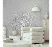 Non-woven wallpaper floral Scandi style white gloss 82462 (3,18£/1qm)