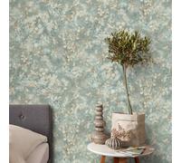 Flower Wallpaper Purity Embossed Green
