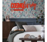 Non-woven wallpaper flowers leaves exotic blue purple 79062-1 (4,79£/1qm)