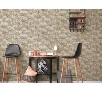 As Creation Bricoflor Non-Woven Wallpaper, Floral Wallpaper, Chinoiserie In Beige - 10,05 X 0,53 M