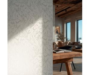 Non-woven wallpaper Flowers Shabby Chic Grey Silver Metallic 79004-4 (5,08£/1qm)