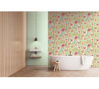 AS Creation Floral Watercolour Multi Wallpaper Modern Paste The Wall Textured