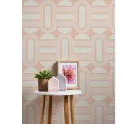 As Creation Bricoflor Non-Woven Wallpaper, Retro Wallpaper In Beige - 8,50 X 0,53 M