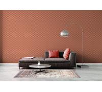 Non-woven wallpaper geometrical pattern retro red orange 39538-5 (5,17£/1qm)
