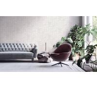 Non-Woven Wallpaper Graphic Tiles light grey gold 38699-2 (4,43£/1qm)