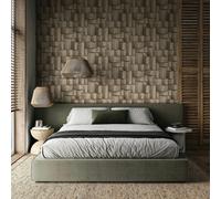 Non-woven wallpaper graphic wood look 3D effect beige brown 35388 (4,54£/1qm)
