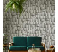 Non-woven wallpaper graphic wood look 3D effect cream brown 35385 (4,54£/1qm)