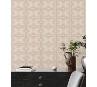 Non-woven wallpaper graphically tiles tile 70s beige cream 39533-5 (4,05£/1qm)