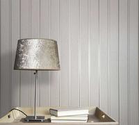 Galerie Serene Collection Metallic Glitter Grey Traditional Stripe Wallpaper Roll