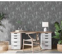 Non-woven wallpaper grey silver metallic plaster look 10273-10 (3,17£/1qm)