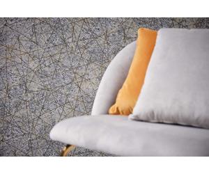 Non-woven Wallpaper industrial lines metallic black gold 39177-4 (4,78£/1qm)