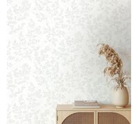 Non-woven Wallpaper Leaf Pattern Concrete Look Cream Green 89029 (3,56£/1Stk)