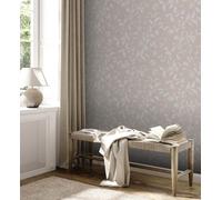 Non-woven wallpaper leaf pattern watercolor brown grey 38962-6 (3,86£/1qm)