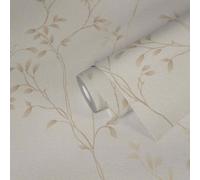 Non-woven wallpaper leaf pattern watercolor look beige brown 39767-1 (2,71£/1qm)