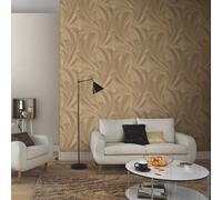 Non-woven wallpaper leaves jungle tropical gold metallic 10476-30 (2,94£/1qm)