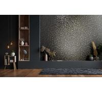 Non-woven wallpaper leaves ornaments anthracite silver metallic 82385 (3,27£/1qm