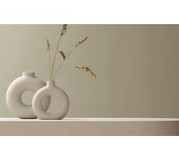 Non-woven wallpaper linen look textile texture beige grey 82432 (3,07£/1qm)