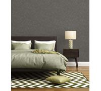 Livingwalls Non-Woven Wallpaper - Plain Wallpaper 395663 in Black - High-Quality Wallpaper Plain for Various Rooms - 10.05 m x 0.53 m - Made in Germany