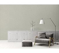 Non-woven wallpaper linen texture fabric look grey green 39565-8 (3,65£/1qm)