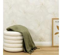 Non-woven wallpaper marble look floral cream beige glitter 10514-14 (2,98£/1qm)