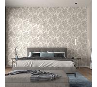 Non-woven wallpaper marbled leaves brown grey metallic 10402-37 (3,46£/1qm)
