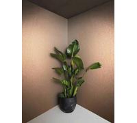 Non-woven wallpaper metal look chrome effect orange glitter 34949 (10,90£/1qm)