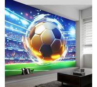 Non-Woven Wallpaper Mural, 3D Suede Horizontal Stripes, Nature Forest Green, Peel and Stick Wall Mural for Bedroom Living Room