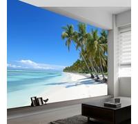 Non-Woven Wallpaper Mural, 3D Suede Horizontal Stripes, Nature Forest Green, Peel and Stick Wall Mural for Bedroom Living Room