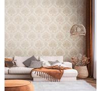 Non-woven Wallpaper ornaments baroque white gold metallic 39112-5 (4,13£/1qm)