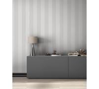 Non-woven wallpaper pattern block stripes textile look grey 47637 (5,69£/1qm)