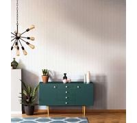 Galerie Flora Stripe Silver Grey Wallpaper 34403, Silver