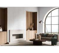 Non-woven wallpaper pinstripes texture black cream glitter 34401 (4,44£/1qm)
