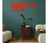 Livingwalls Cosmopolitan 791103 Non-Woven Wallpaper with Textile Structure Green, Blue - Plain Tapestry 10.05 m x 0.53 m