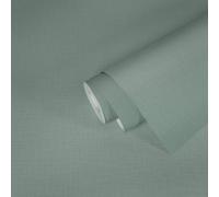 Non-Woven Wallpaper Plain Linen grey-green 38712-9 (3,37£/1qm)