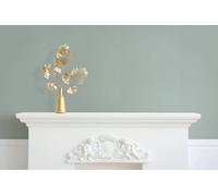 Non-woven wallpaper plain linen look uni texture mint green 82416 (2,84£/1qm)