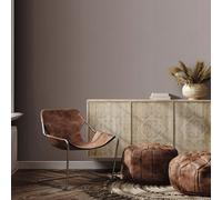 Non-woven wallpaper plain textile look brown grey metallic 10437-37 (3,46£/1qm)
