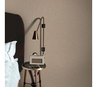 Non-woven wallpaper plain textile look modern mottled brown 10510-11 (2,49£/1qm)