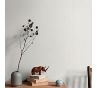 Non-woven wallpaper plain textile look modern white grey 10510-01 (2,37£/1qm)