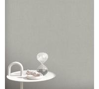 Non-woven wallpaper plain textile look textured grey brown 10463-37 (1,92£/1qm)