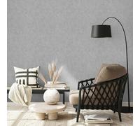 Non-woven wallpaper plain textile texture grey glitter 10473-10 (2,58£/1qm)