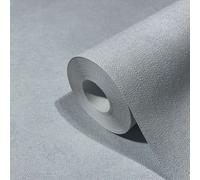Non-woven wallpaper plain texture concrete look blue-grey 34415 (4,06£/1qm)