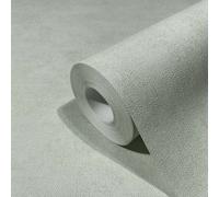 Non-woven wallpaper plain texture concrete look green glitter 34419 (4,06£/1qm)