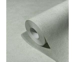 Non-woven wallpaper plain texture concrete look green glitter 34419 (4,06£/1qm)