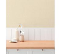 Non-woven wallpaper plain texture textile look cream beige 79099-3 (2,55£/1qm)