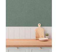Non-woven wallpaper plain texture textile look dark green 79097-4 (2,55£/1qm)
