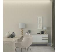 Non-woven wallpaper plain wood look grain pattern white beige 35359 (3,12£/1qm)