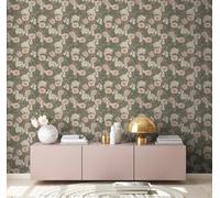 Non-woven wallpaper plants floral butterflies purple green 39426-3 (4,44£/1qm)