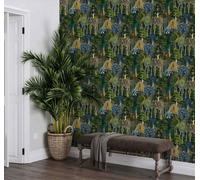 Galerie Heritage Floral Green Wallpaper 47650, Green