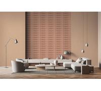 Non-woven wallpaper plaster look 3D effect arches red brown 34474 (4,88£/1qm)